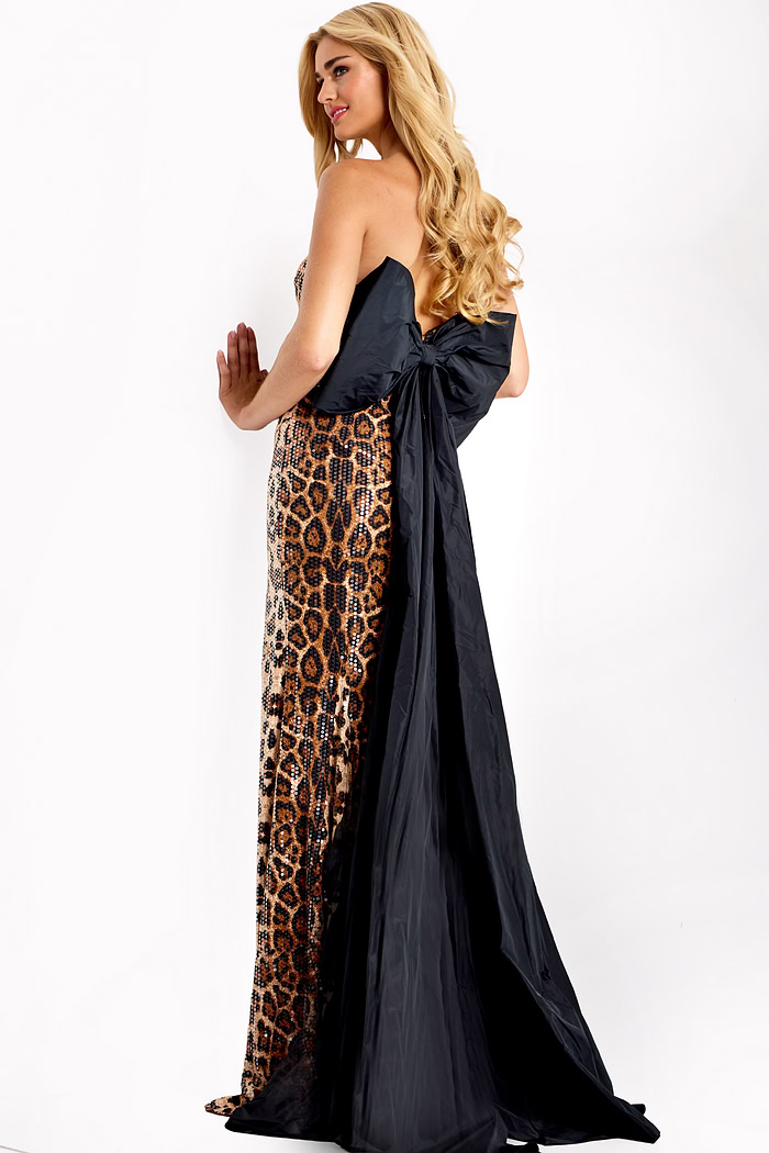 Leopard sequin dress 48651
