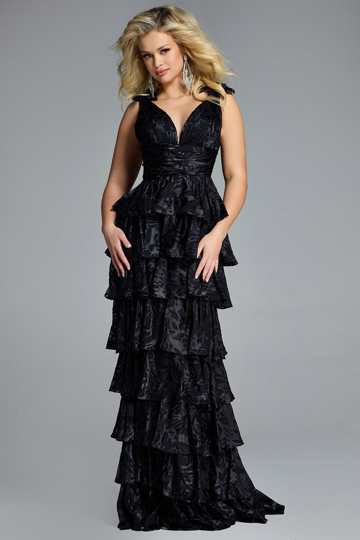 Model wearing Jovani dress 42380.