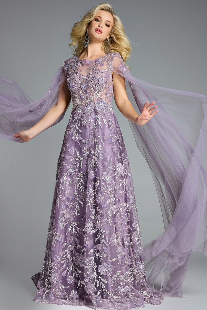 Model wearing Jovani dress 43312.
