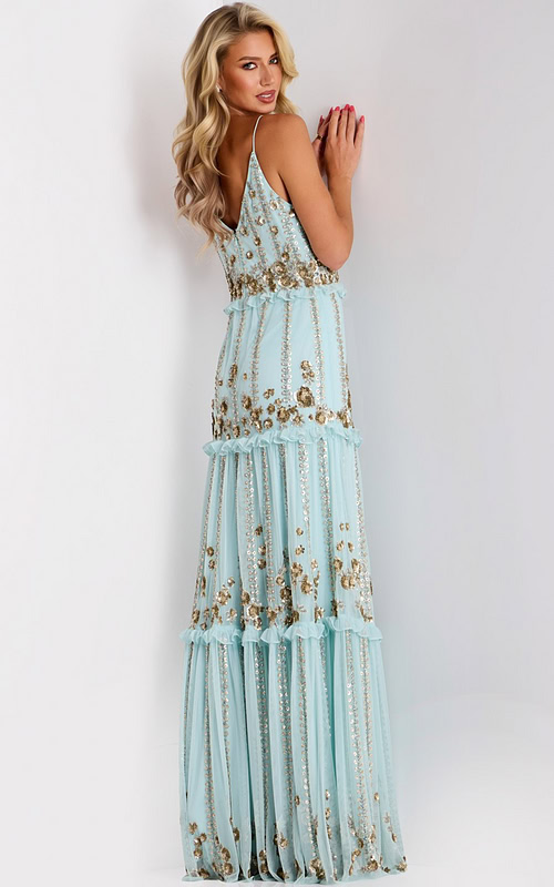 Model wearing Jovani dress 44060.
