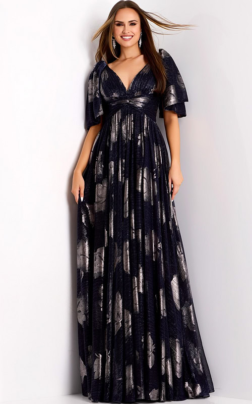 Model wearing Jovani dress 44374.