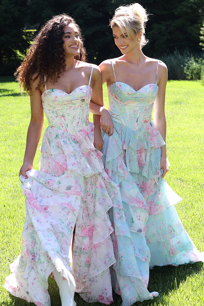 print strapless blue and white summer dress 47282