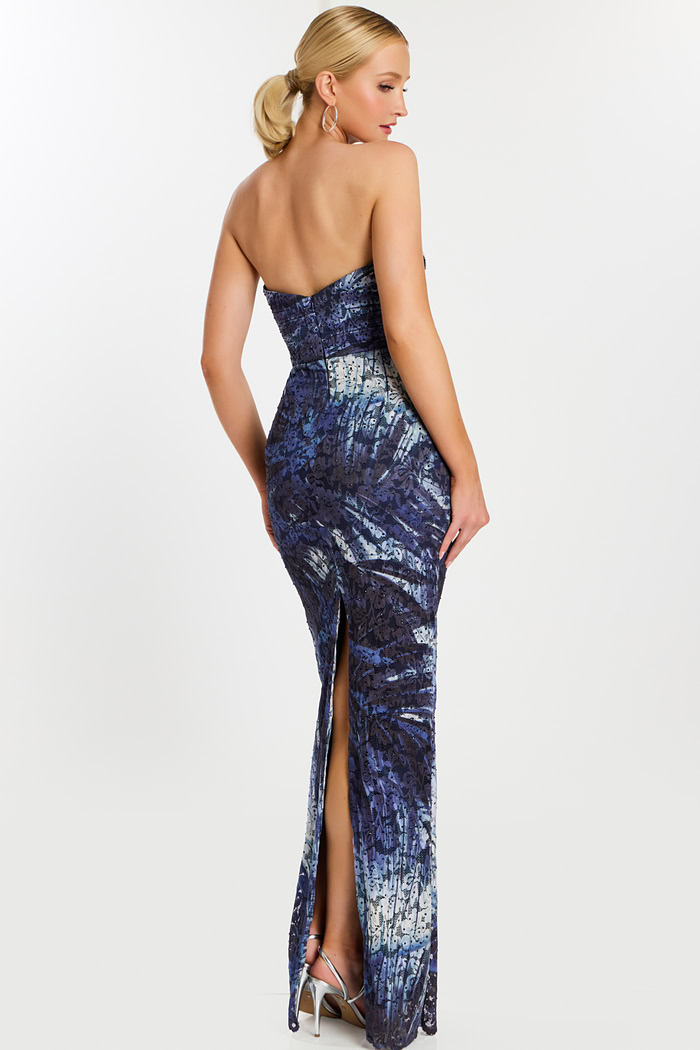 back view of fitted bodice style 47463