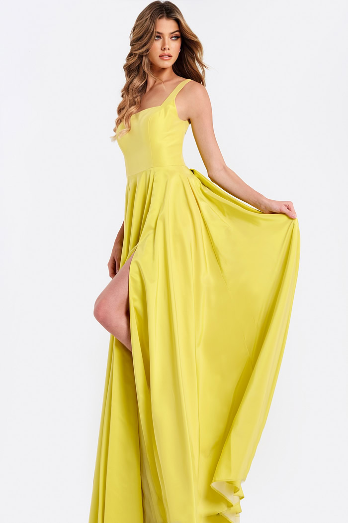 Elegant Square Neck Prom Dress
