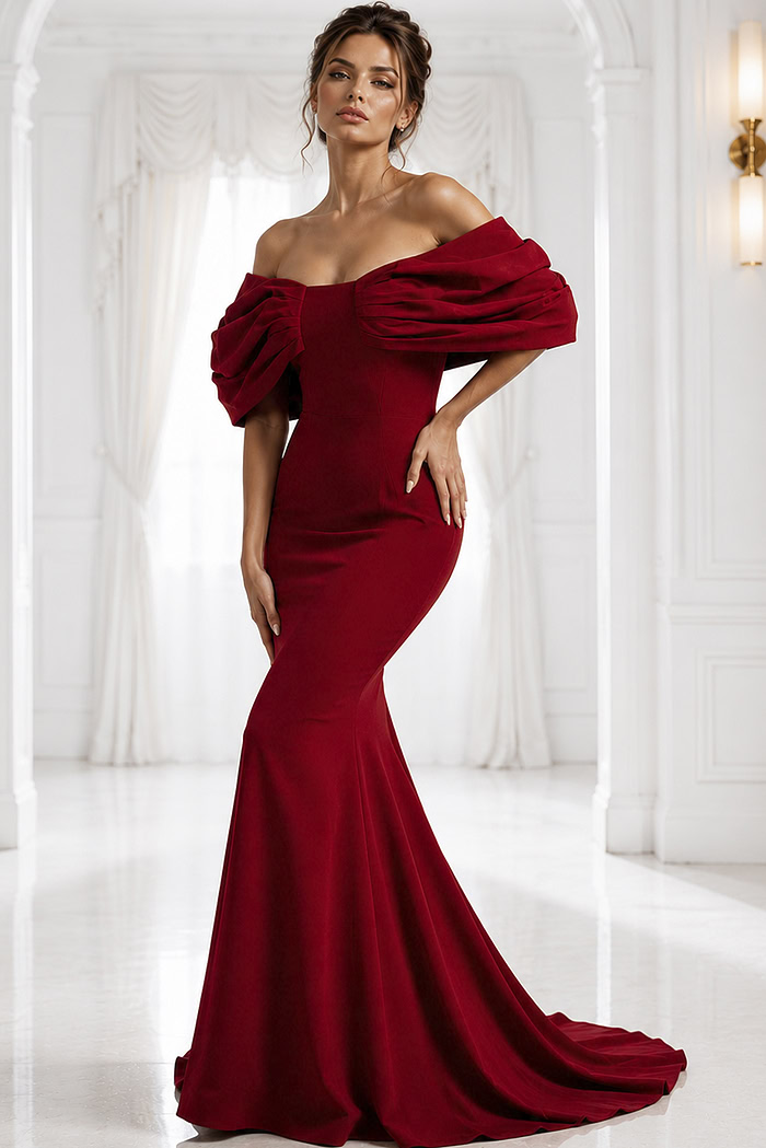 off the shoulder mermaid dress 47657