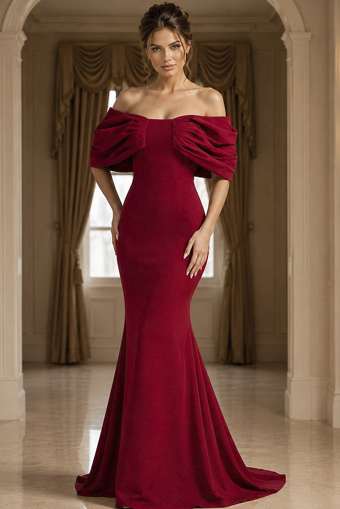 simple mermaid evening dress 47657