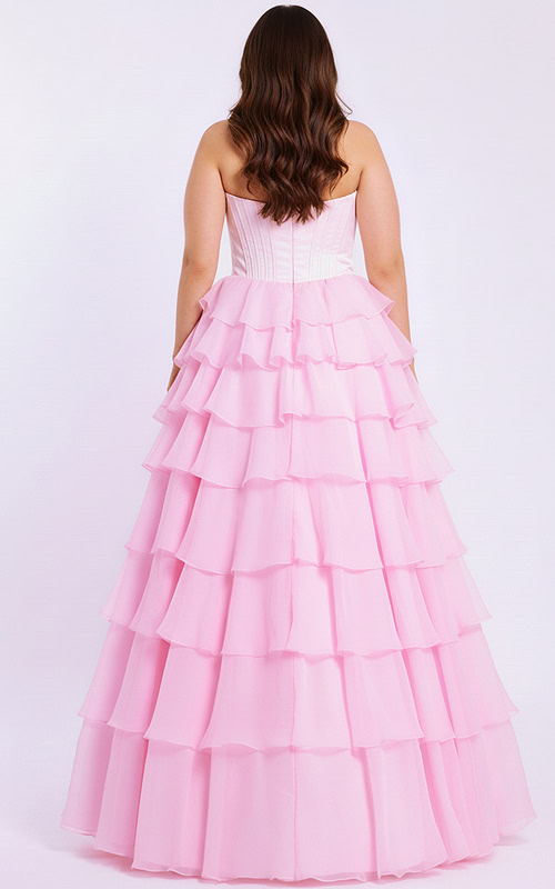 Strapless Pink Ball Gown 47762