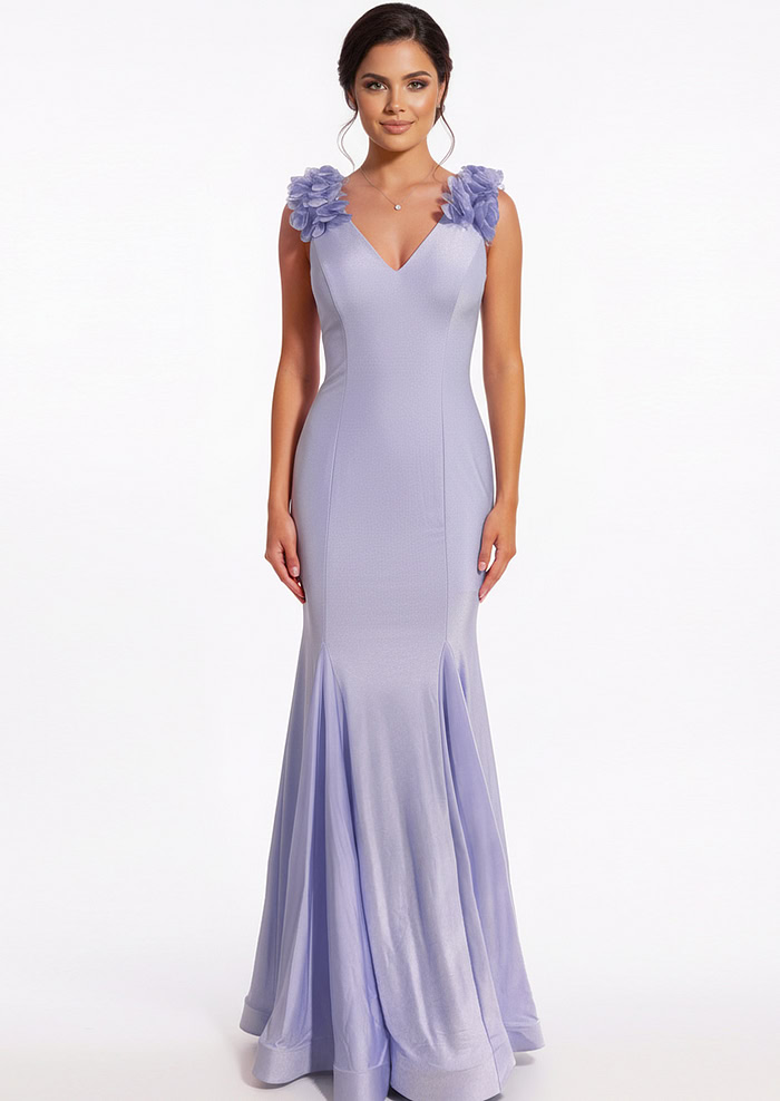 ruffled mermaid dress 48120