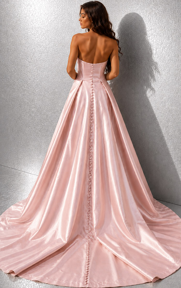 back of a line dress with back buttons 49571