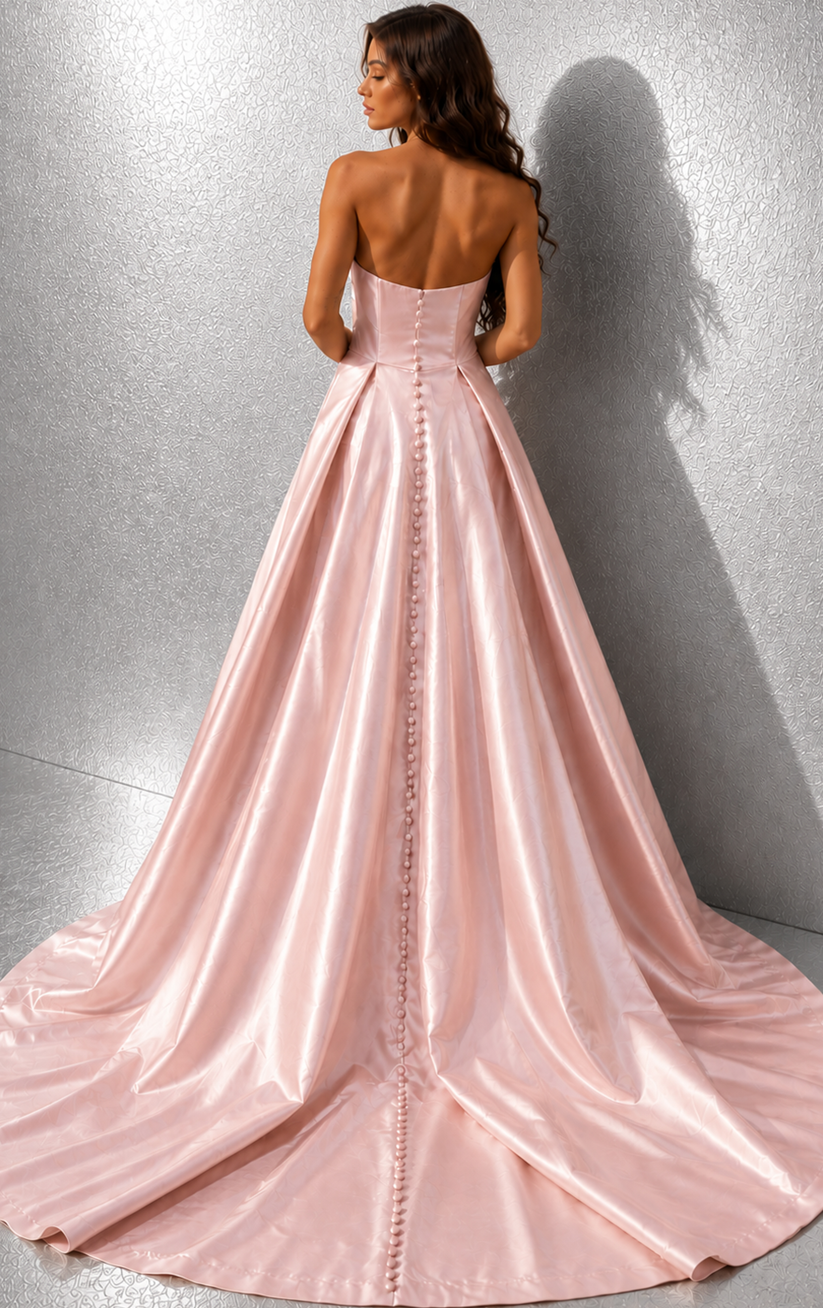 back of a line dress with back buttons 49571