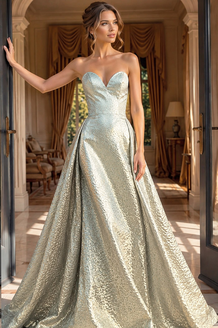 Modern couture evening gow