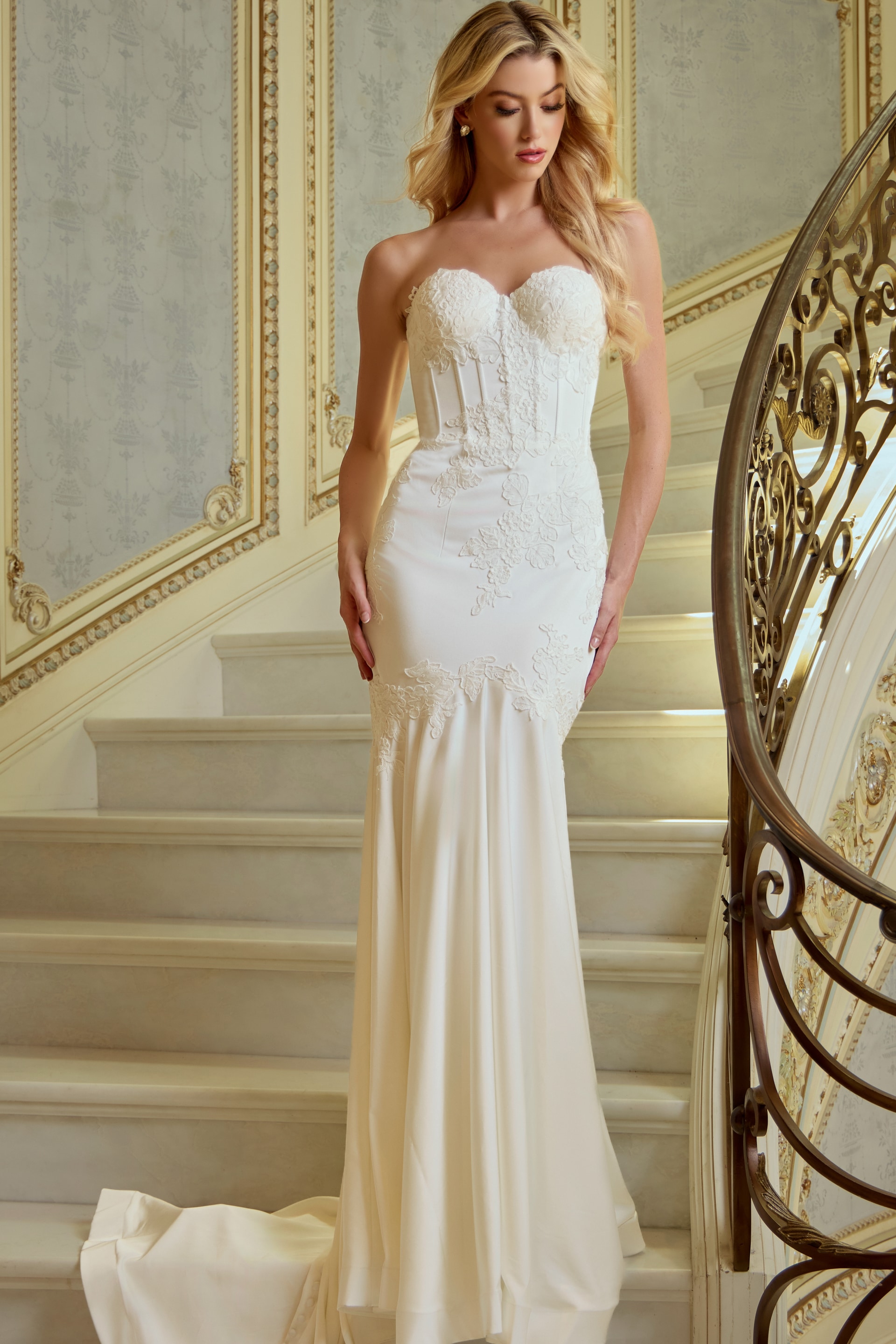 sweetheart neckline mermaid dress JB40013
