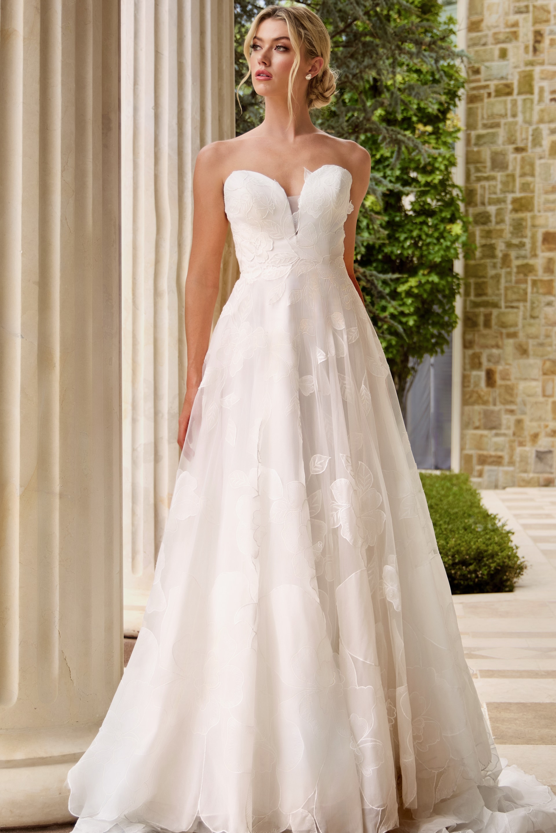 strapless a line dress JB42324
