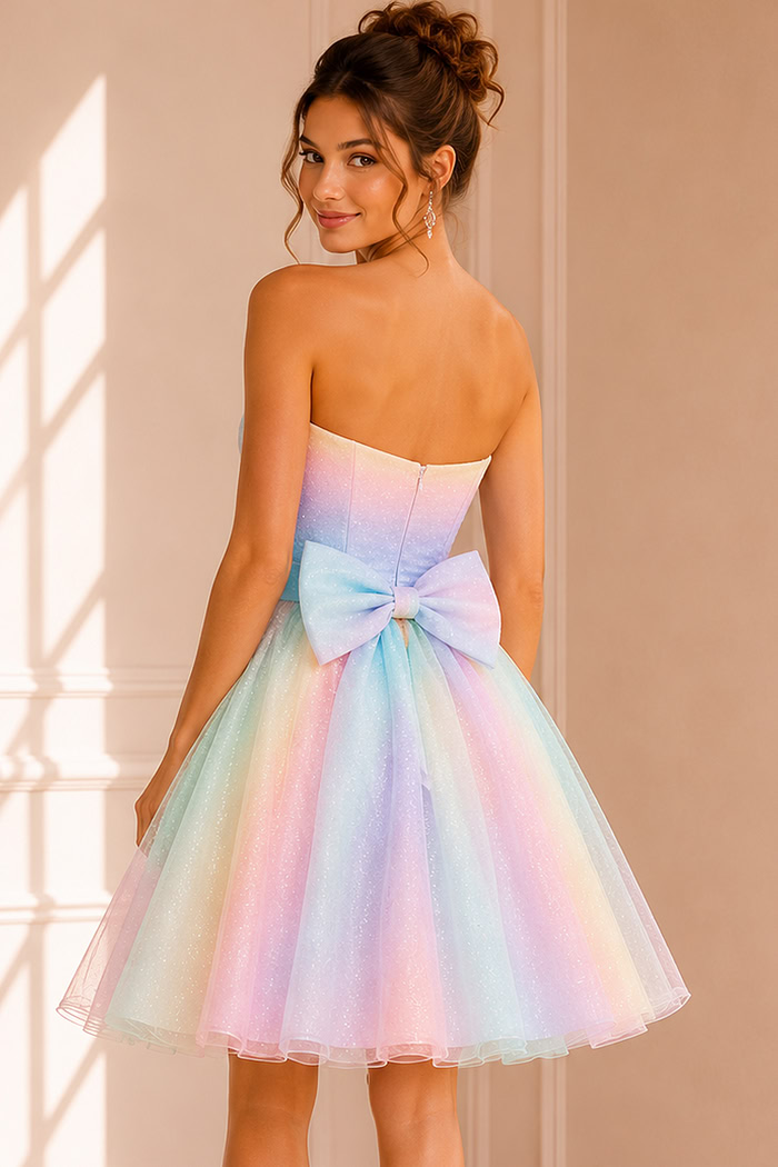 Strapless Short Fit and Flare Dress K36535