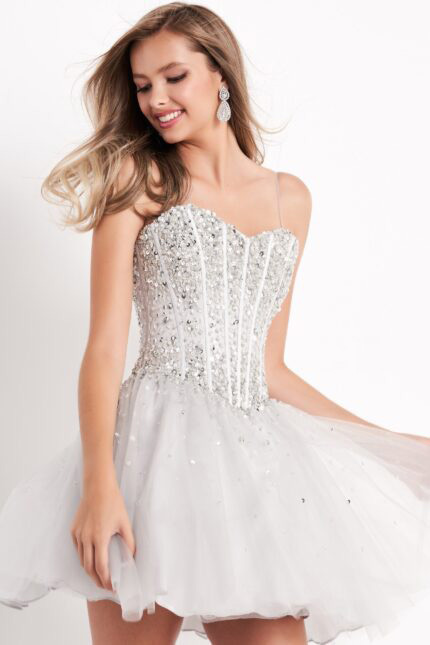 tulle short dress K59903