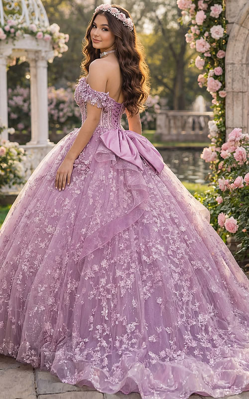 Layered tulle princess gown