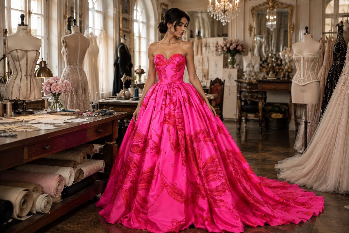 Couture ball gown internal construction editorial