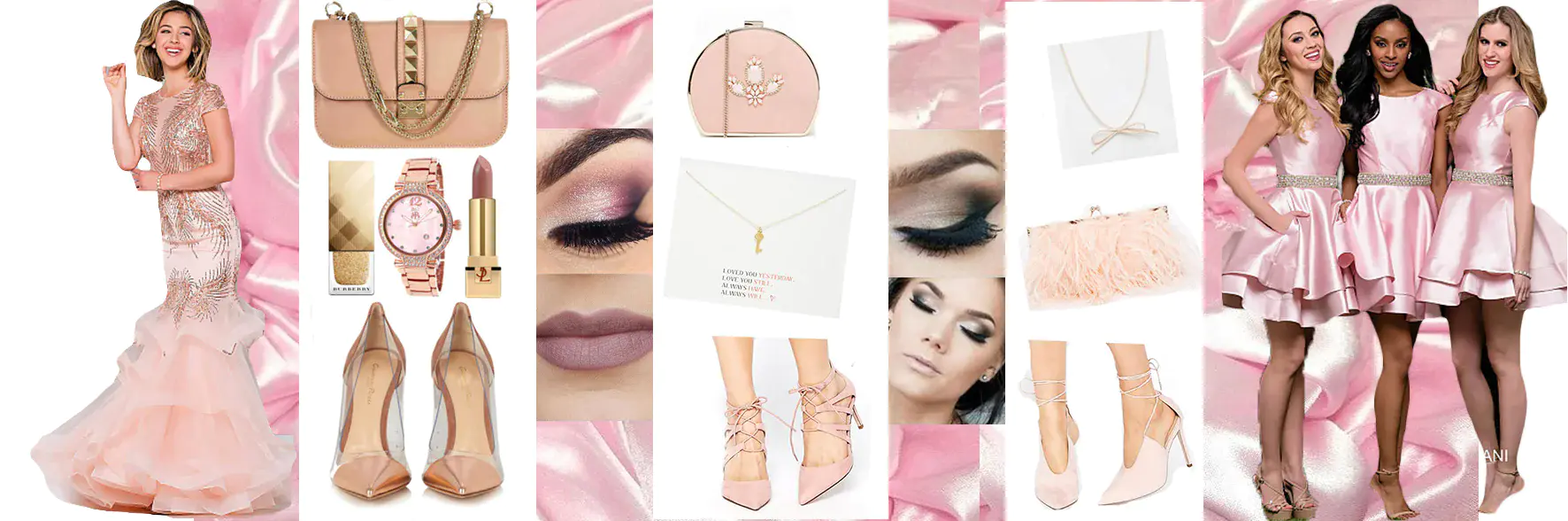 Makeup tips with a pink dress